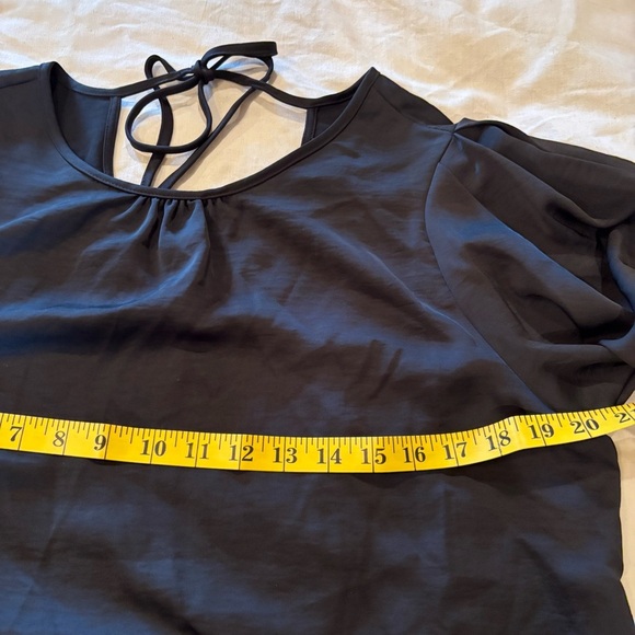 NWT Karl Lagerfeld Black 3/4 Sleeve Blouse Top,Medium, Office Casual Lightweight - Picture 15 of 15